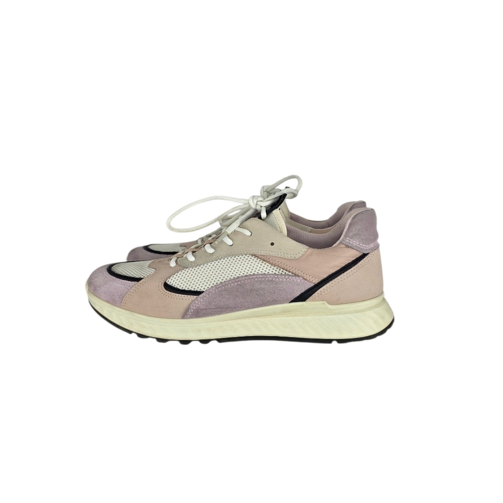 ECCO‎ St 1 Blossom Rose Women's Suede Leather Lace Casual Sneakers  US 10 EUR 41